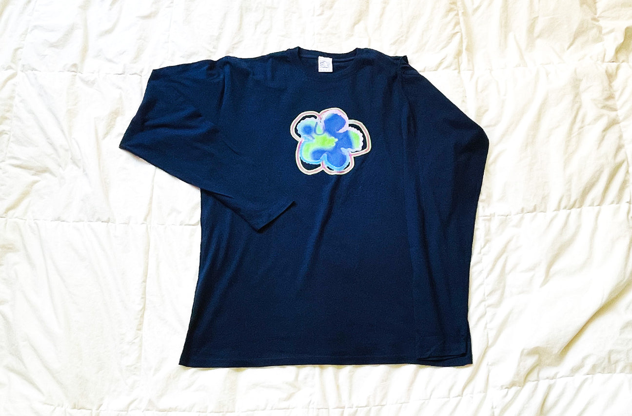 BLUSHED BUTTERCUP NAVY LONG SLEEVE