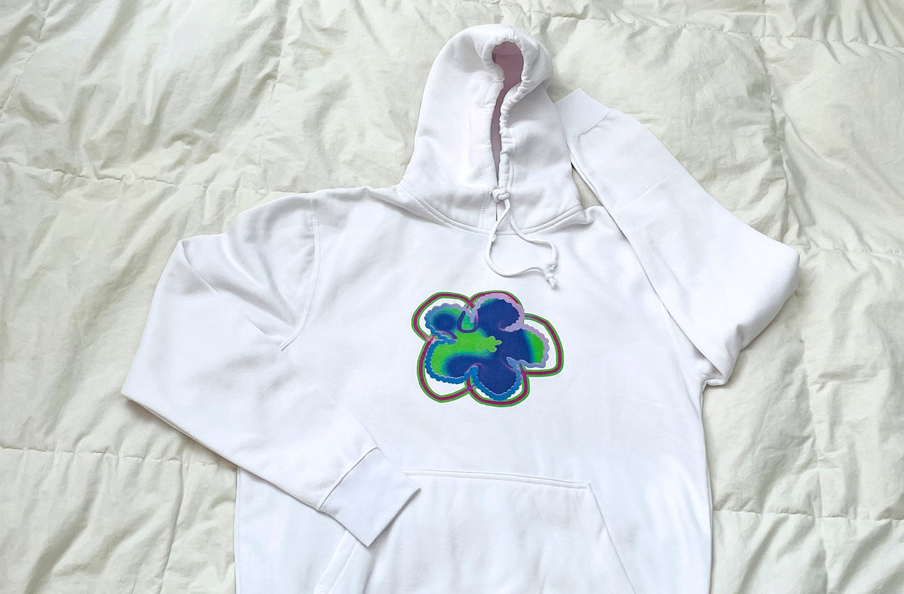 BLUSHED BUTTERCUP WHITE HOODIE