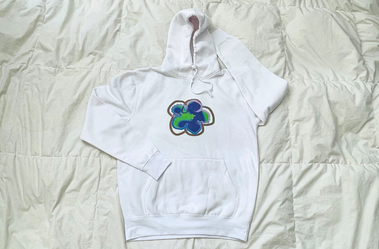 BLUSHED BUTTERCUP WHITE HOODIE