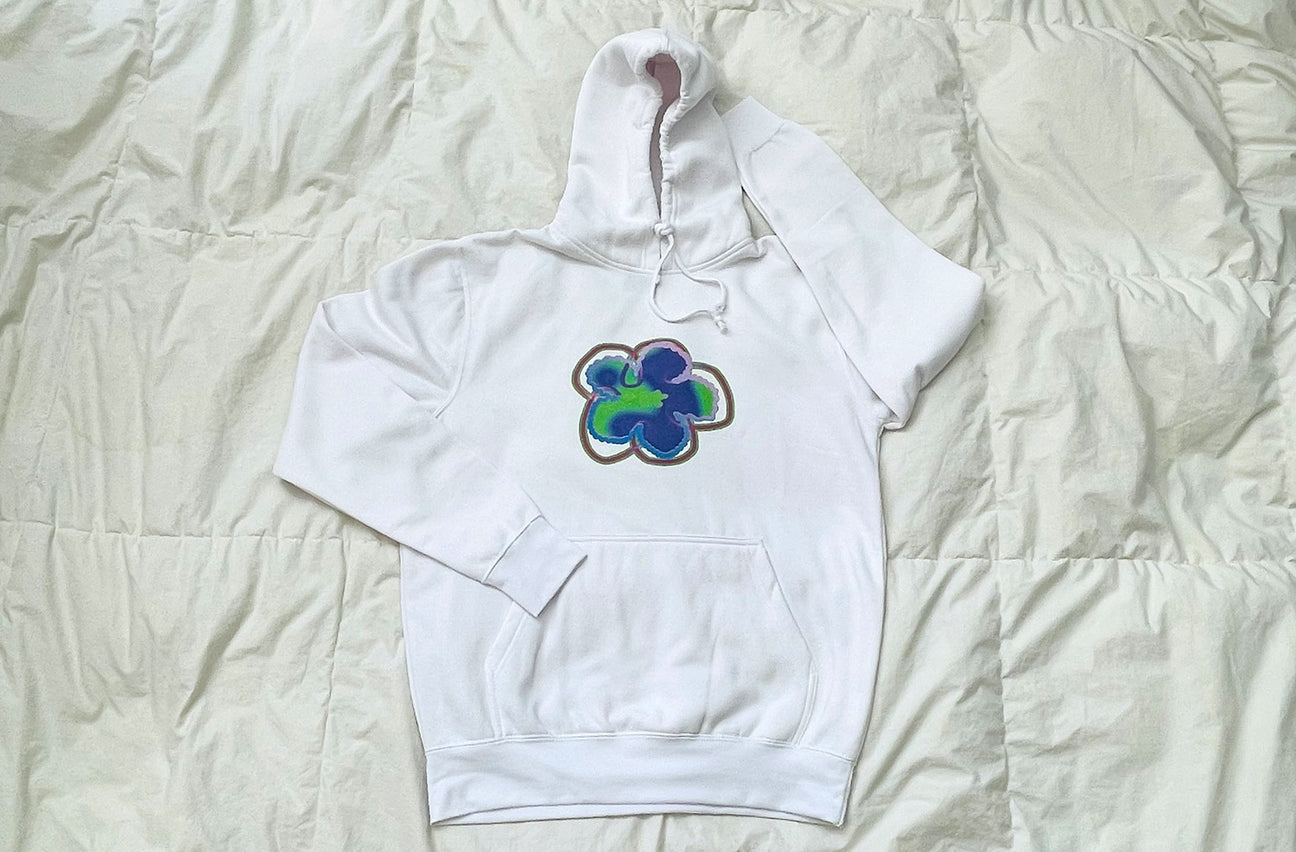 BLUSHED BUTTERCUP WHITE HOODIE