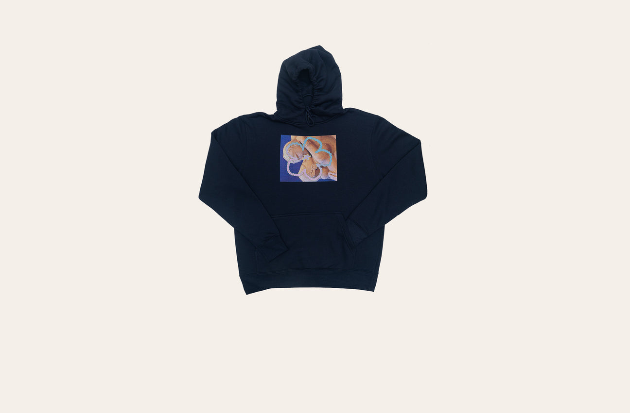 THE KISS NAVY HOODIE