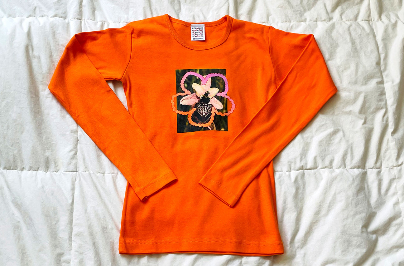 WILDBEE FLOWER ORANGE LONG SLEEVE