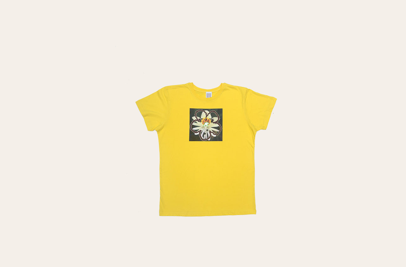 BUTTERFLY FLOWER LEMON TEE