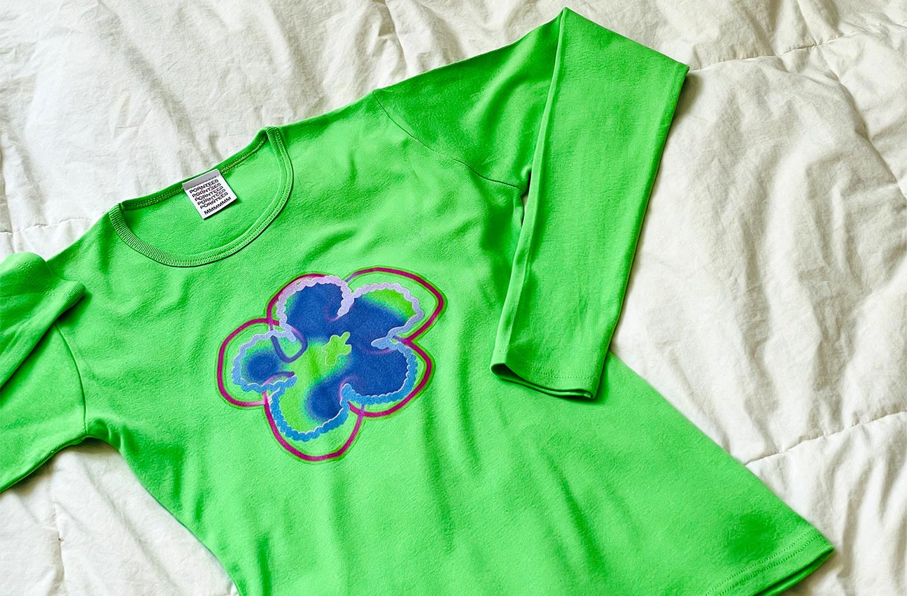 BLUSHED BUTTERCUP GREEN LONG SLEEVE