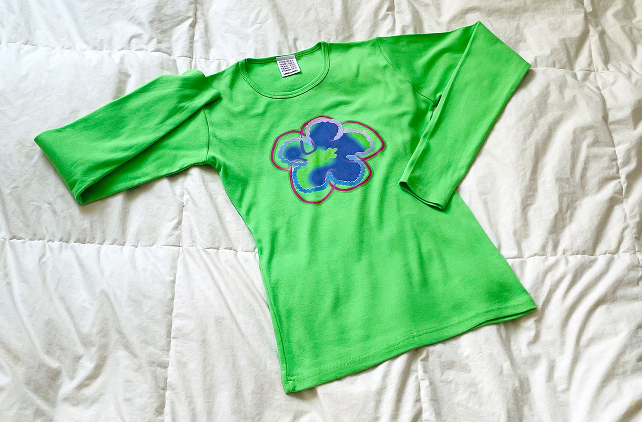BLUSHED BUTTERCUP GREEN LONG SLEEVE