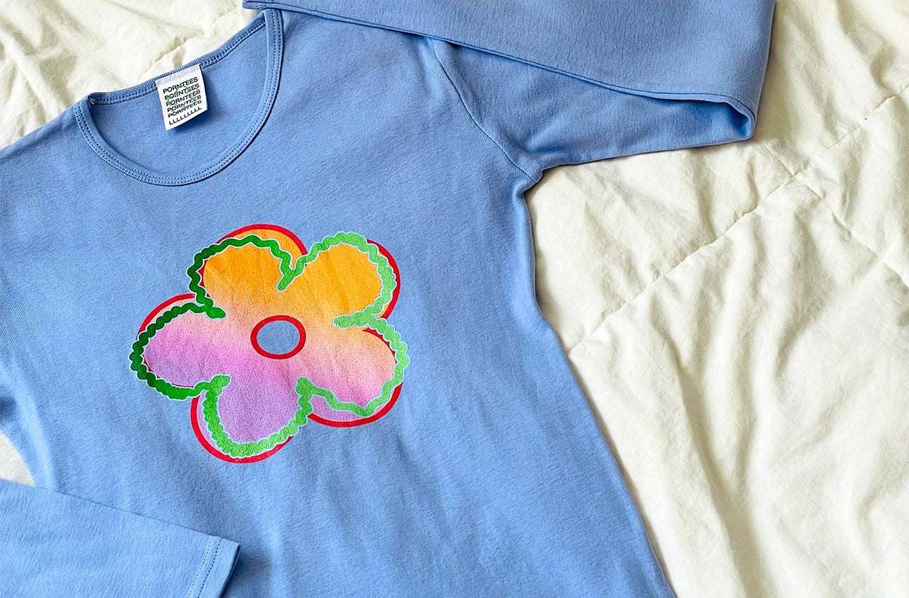 SUNSET FLOWER LAVENDER LONG SLEEVE