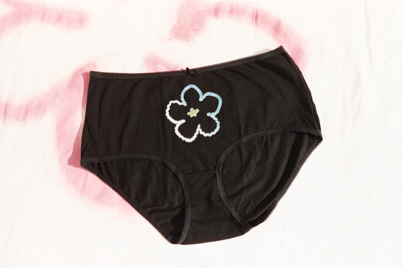 DAHLIA FISHNET BLACK CONTOUR UNDIES