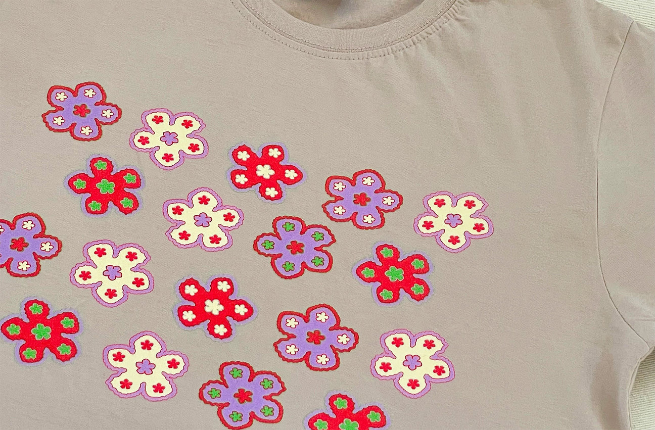 FLOWER FIELD SAND TEE