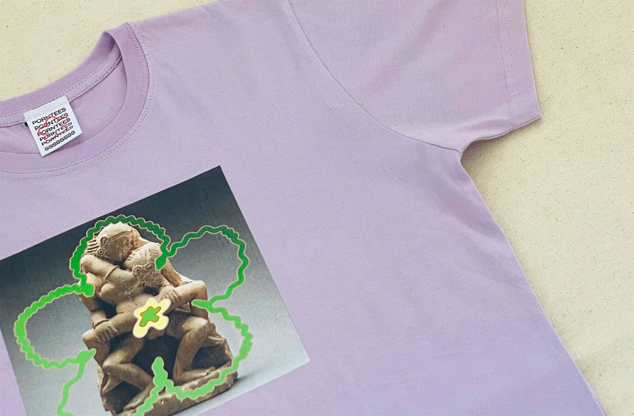 EROTIC STATUE LILAC TEE
