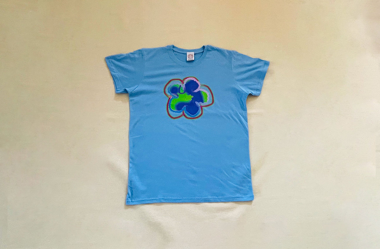 BLUSHED BUTTERCUP BLUE TEE