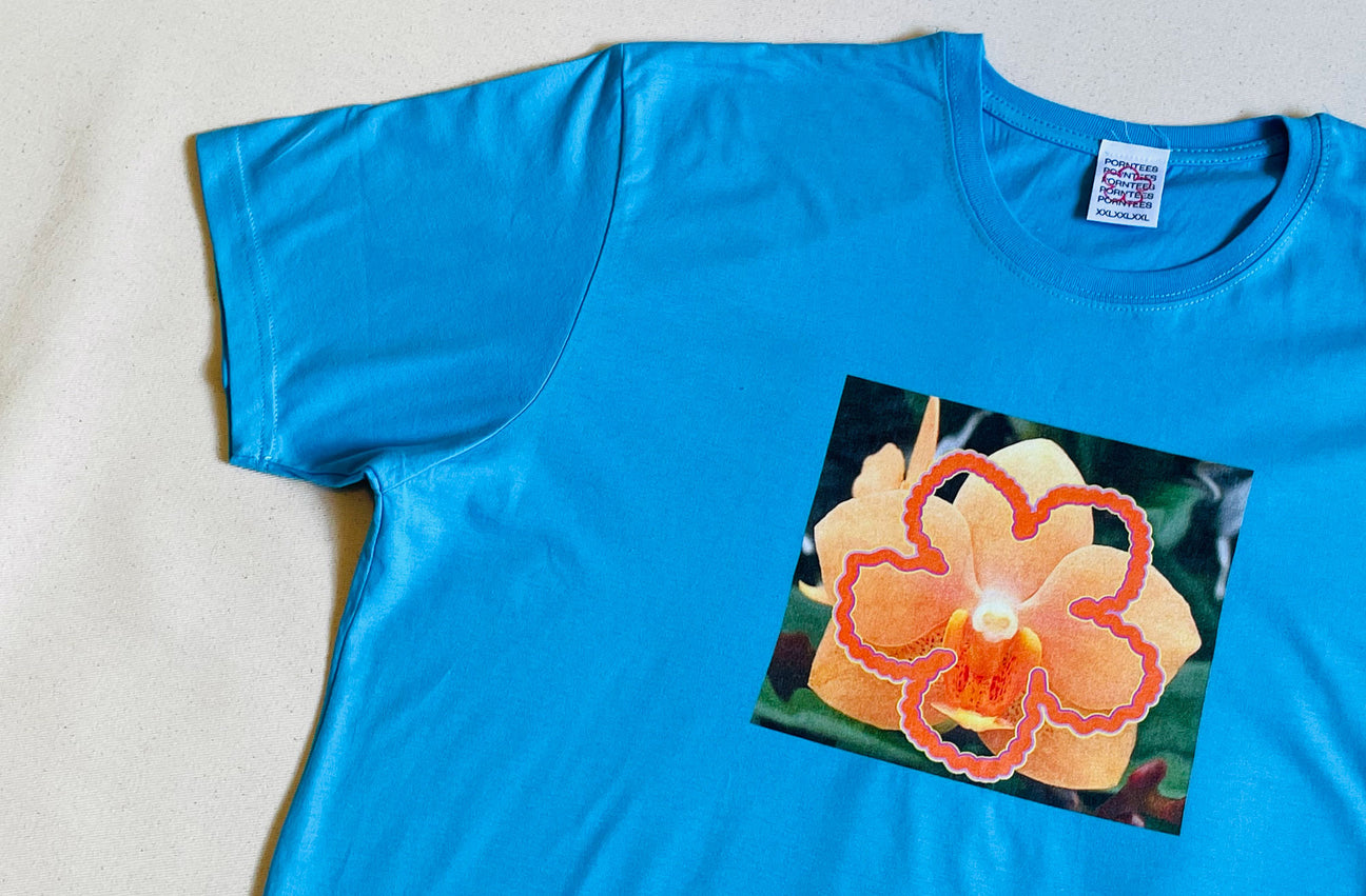 WILD FLOWER ELECTRIC BLUE TEE
