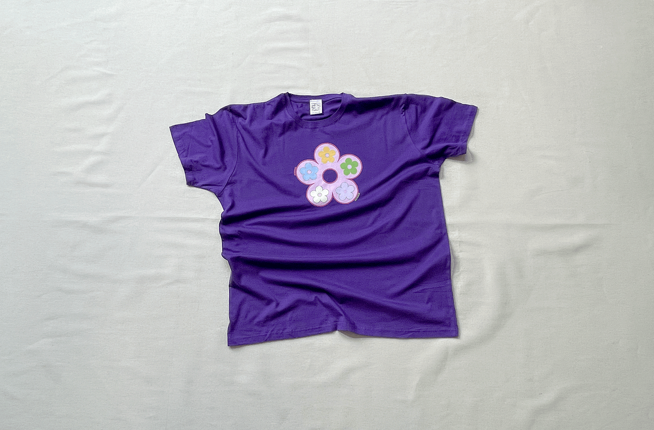 CLASSIC FLOWER PURPLE TEE