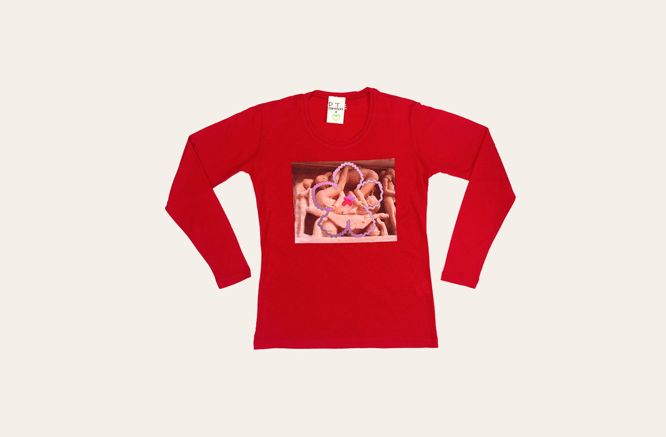THE ORGY RED LONG SLEEVE