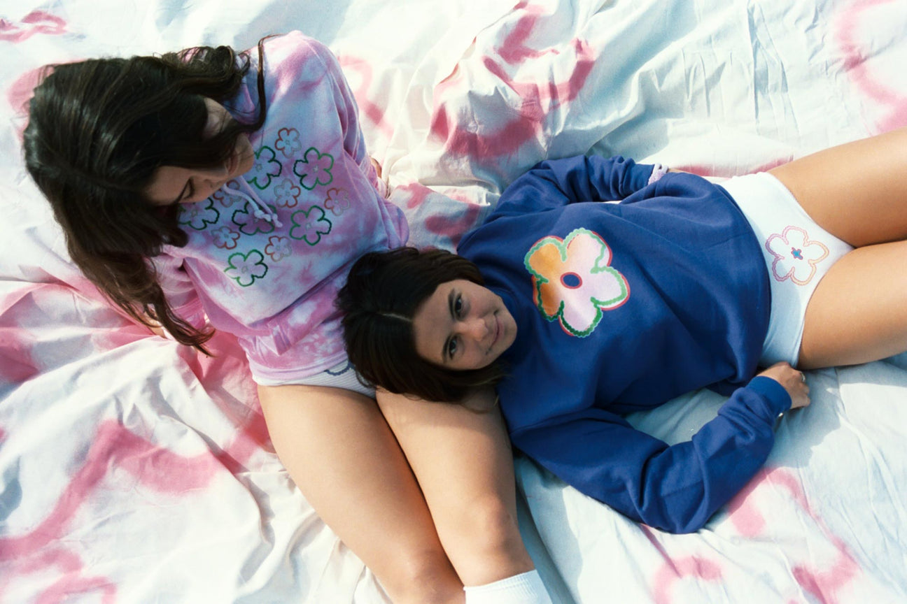 SUNSET FLOWER PURPLE SWEATSHIRT