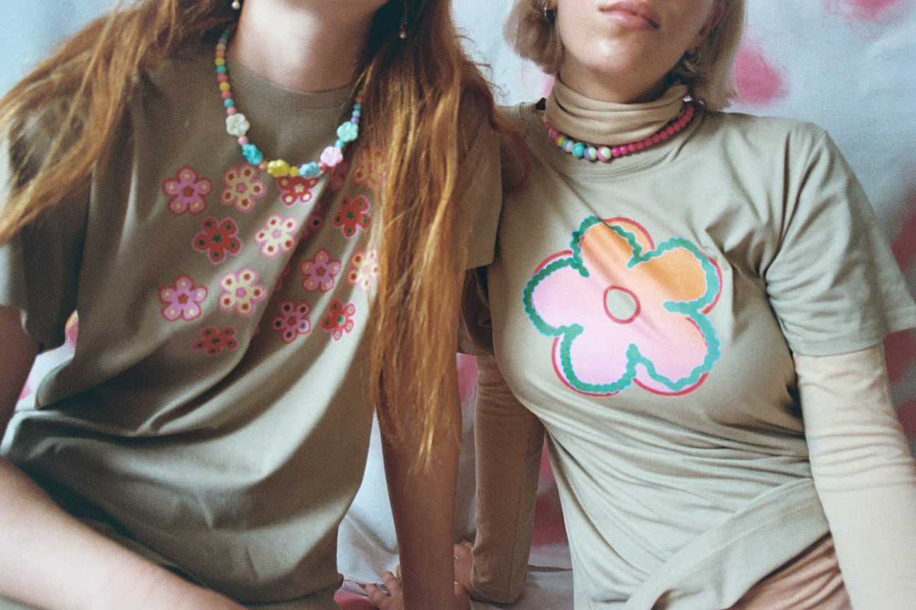 SUNSET FLOWER SAND TEE