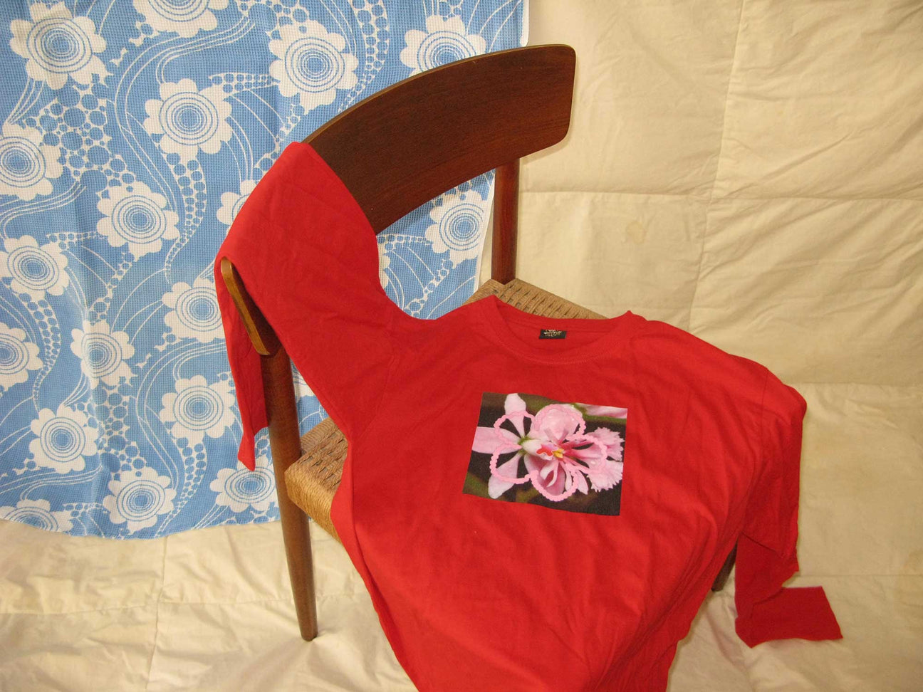 SENSUAL ORCHID RED LONG SLEEVE