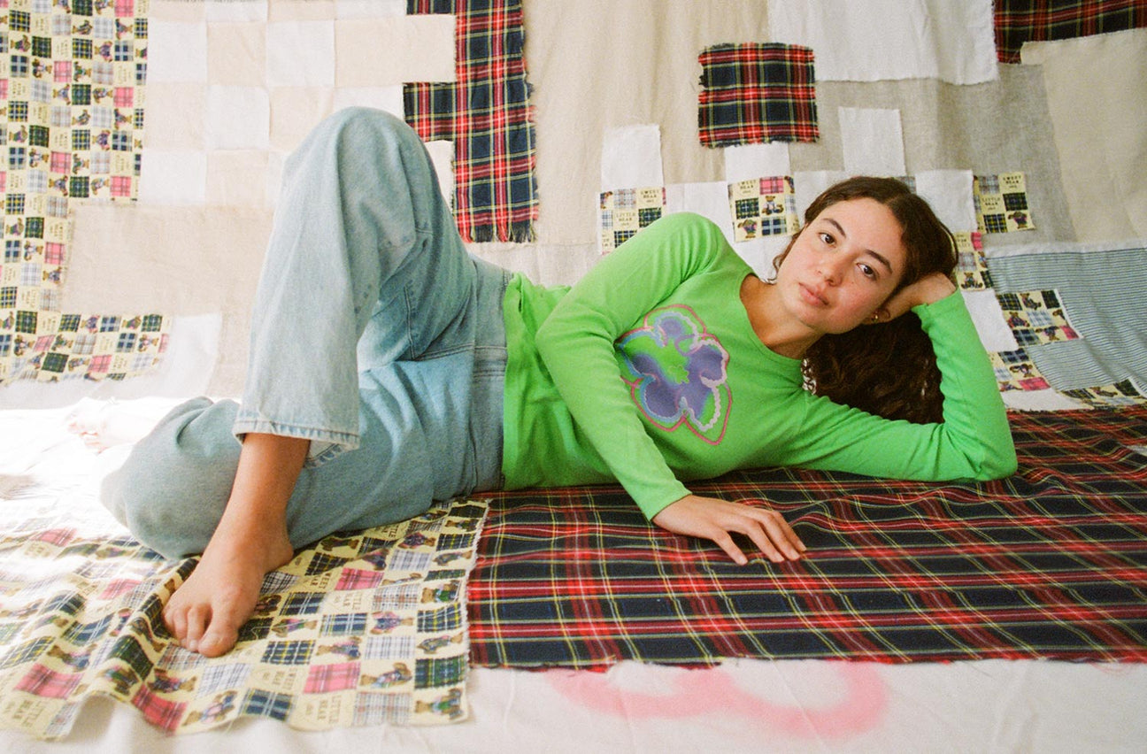 BLUSHED BUTTERCUP GREEN LONG SLEEVE